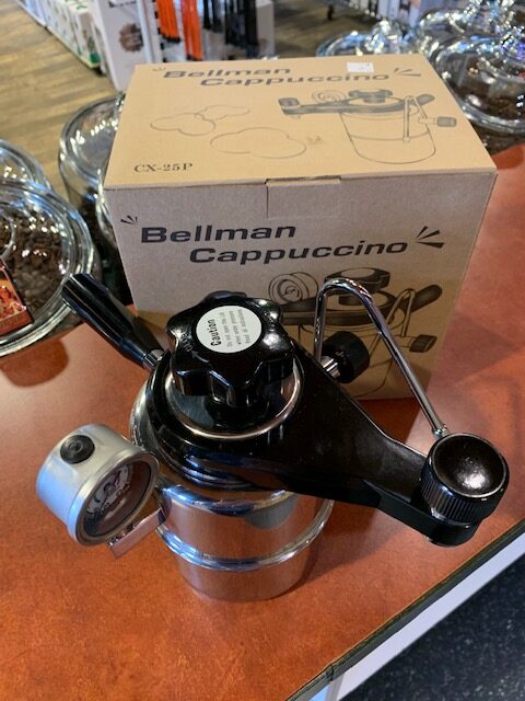 Bellman cappuccino espresso maker overhead view