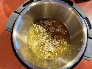 Unity tea leaves in an instant pot