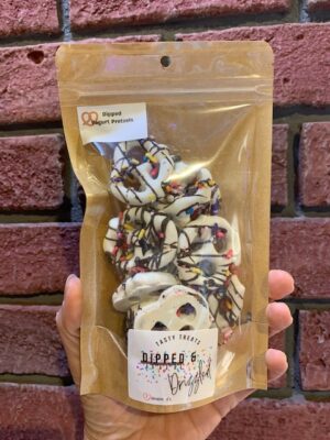 Yogurt dipped pretzels by Dipped & Drizzled