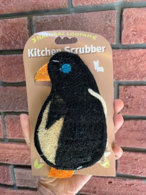 Loofah Art Penguin