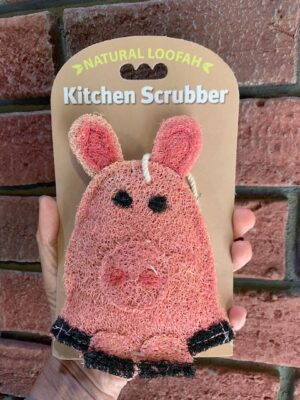 Loofah Art Pig