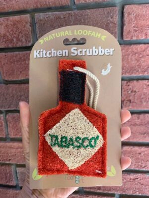 Loofah Art Tabasco Hot Sauce bottle