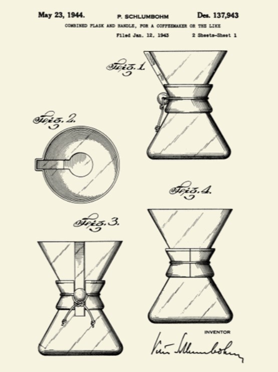 Copy of the original Chemex Pour-Over Patent page