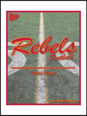 the centre line of a football field, Rebel Football Medium Coffee