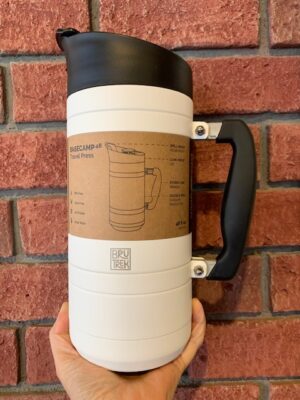 BruTrek BaseCamp French Press in Snowflake White