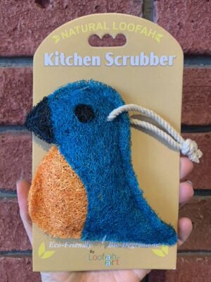 Loofah Art Bluebird