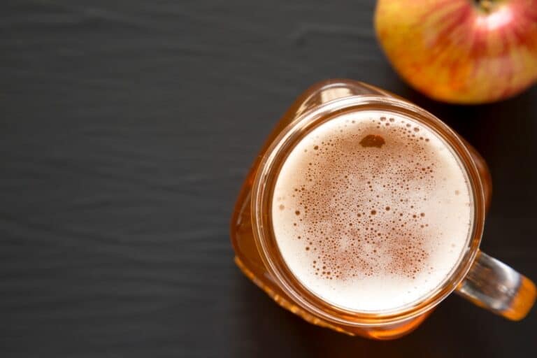 Hot Apple Pie drink Spiced Hard Cider for a cocktail recipe.