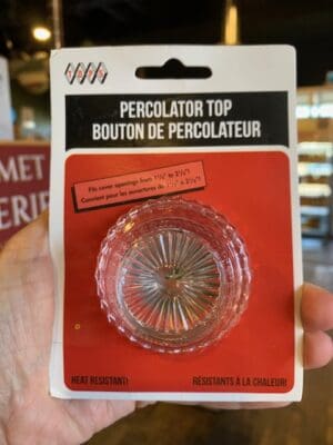 Tops Percolator glass know replacement small