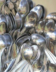 a Pile of cupping spoons