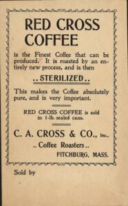 Red Cross Coffee Advertisement from 1880's