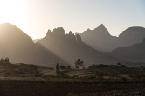 The mountains of Ethiopia, where coffee originated from