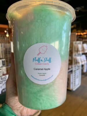 Caramel Apple cotton candy Fluff & Stuff in the 32 oz tub