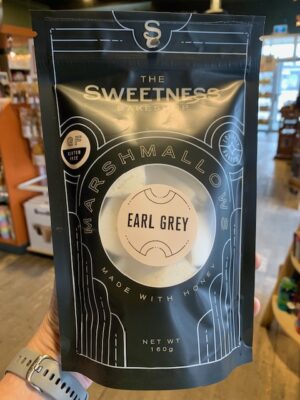 Sweetness Bakeshop Earl Grey Marshmallows in black bag