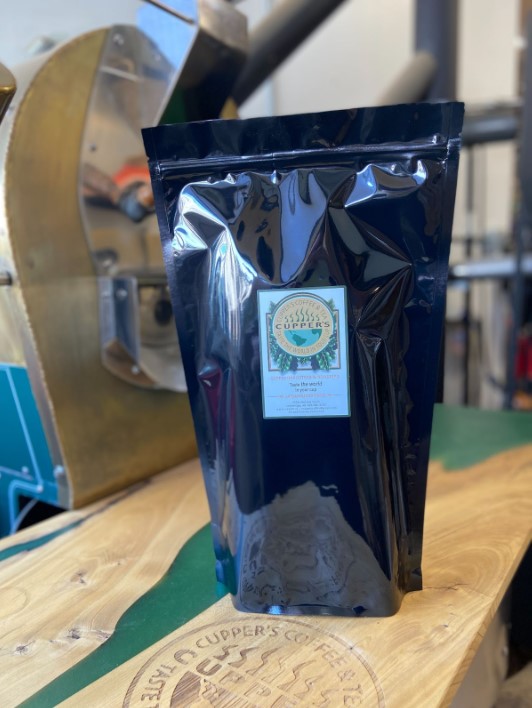Cupper's 5 lb black coffee bag to Make Your Café More Sustainable