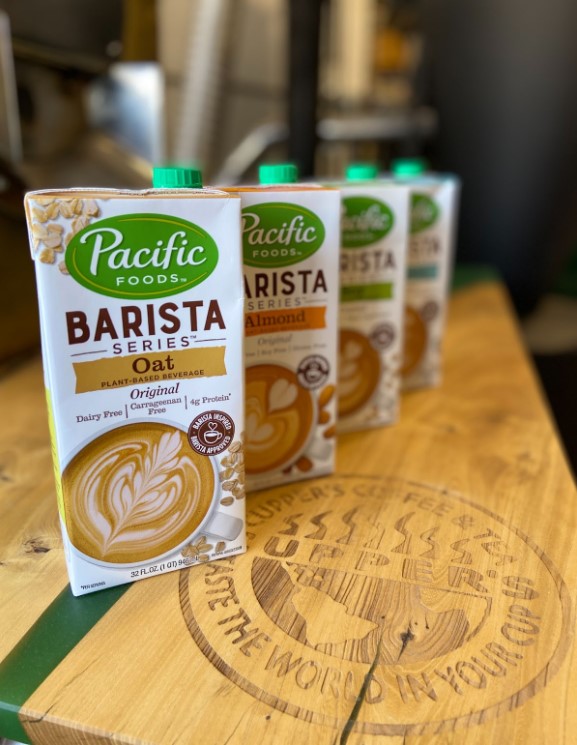 Cupper's Pacific Barista Alternate Dairy Milks, including Almond Milk, Coconut milk, Oat Milk and Soy milk