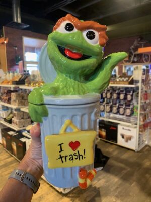 Sesame Street's Oscar the Grouch cookie Jar