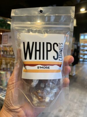 Whips S'Mores Caramels in a bag at Cuppers