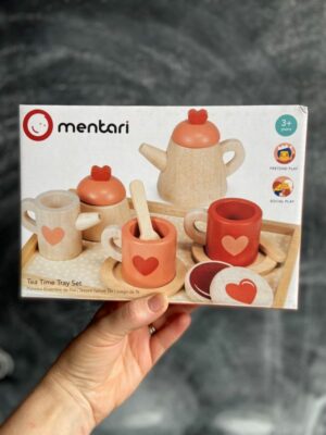 Mentari Tea Time tray set children's wooden tea set