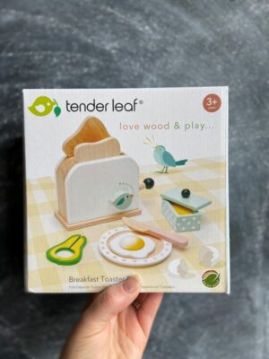 Tenderleaf Breakfast Toaster Set, wooden toy set