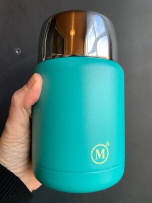 Insulated Food Jar in Aqua that holds 500 ml of hot or cold