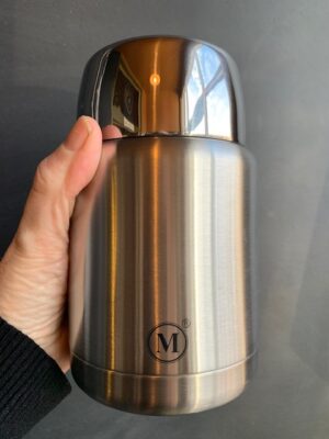 Insulated Food Jar in Steel that holds 500 ml of hot or cold