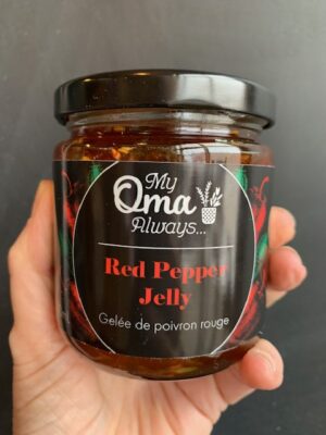 My Oma Always Red Pepper Jelly Jar