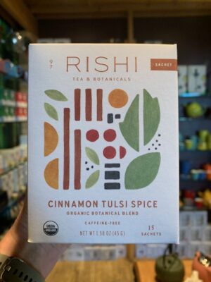 Rishi Cinnamon Tulsi Spice Tea bags at Cupper's Coffee