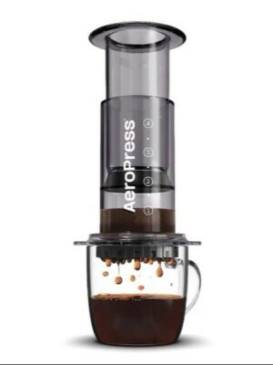 Aeropress Coffee Brewer Maker in clear Black