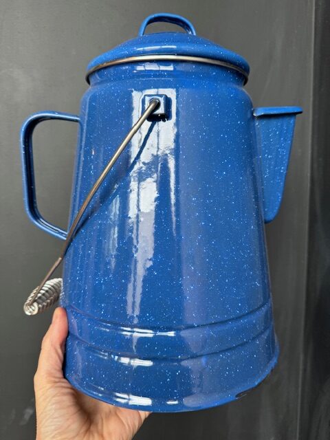 Enamel Coffee Boiler Blue 36 Cup