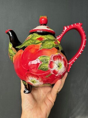 Blue Sky Clayworks Apple Teapot