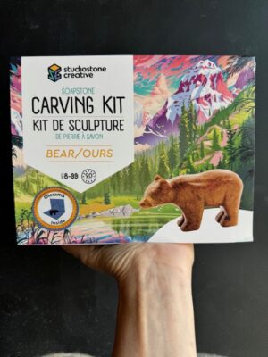 Studiostone Creative Soapstone Carving Kit for a Bear