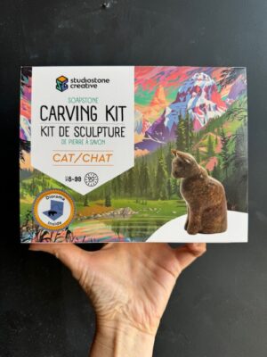 Studiostone Creative Soapstone Carving Kit for a Cat
