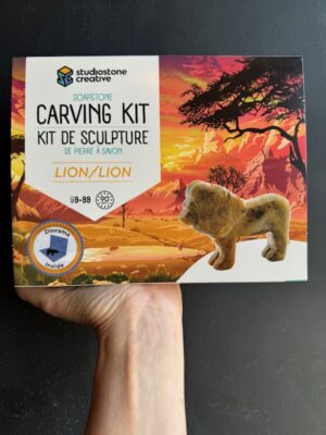 Studiostone Creative Soapstone Carving Kit for a Lion