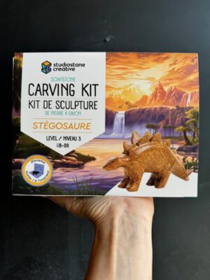 Studiostone Creative Soapstone Carving Kit for a Stegosaurus