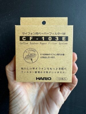 Hario Syphon Coffee Brewer filters box
