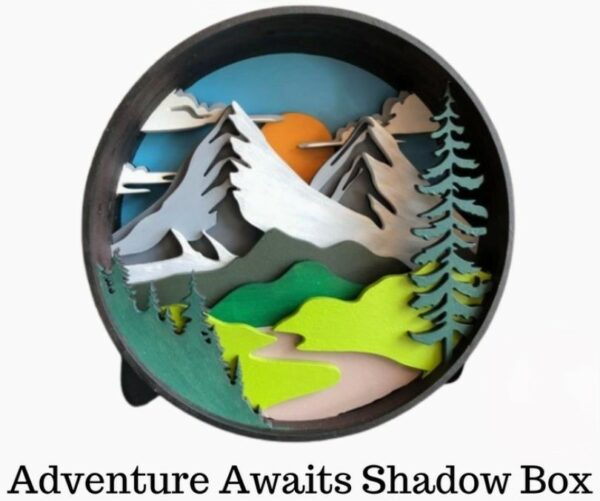 Shadow Box Adventure Awaits DYI Paint by numbers kit
