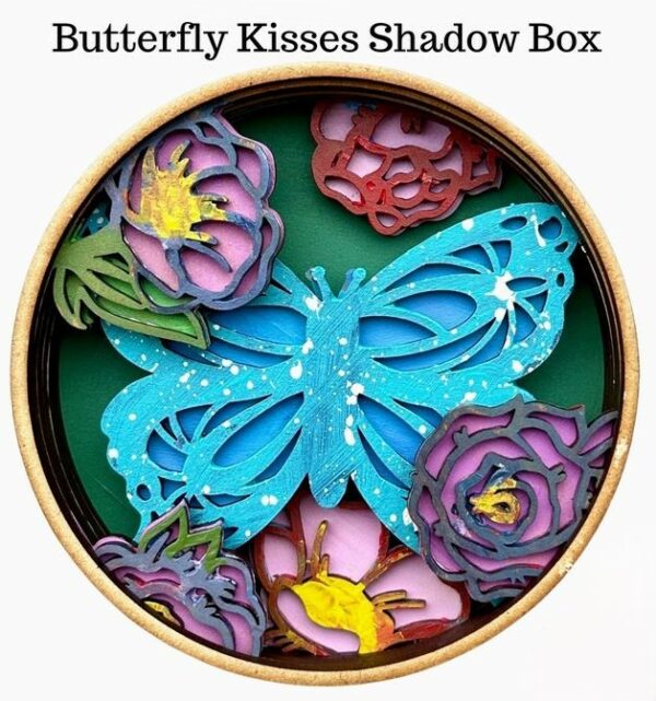 Shadow Box Butterfly Kisses DYI Paint by numbers kit