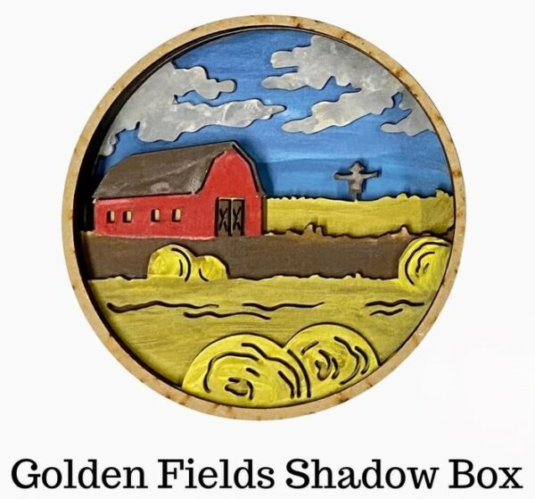 Shadow Box Golden Fields DYI Paint by numbers kit