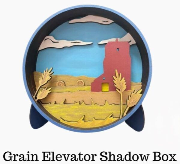 Shadow Box Grain Elevator DYI Paint by numbers kit