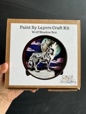 Boxed set for Our Little Maker Shadow Box Kit of Wolf