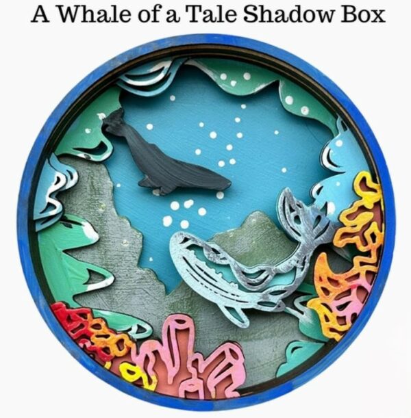Shadow Box Whale of a Tale DYI Paint by numbers kit
