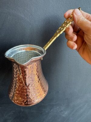 Turkish Ibrik Cevze 5 cup copper coffee brewer