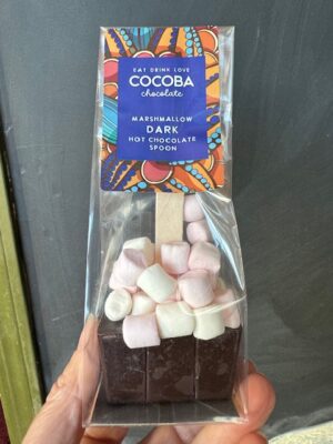 Cocoba Dark Chocolate & Marshmallow Hot Chocolate Spoon