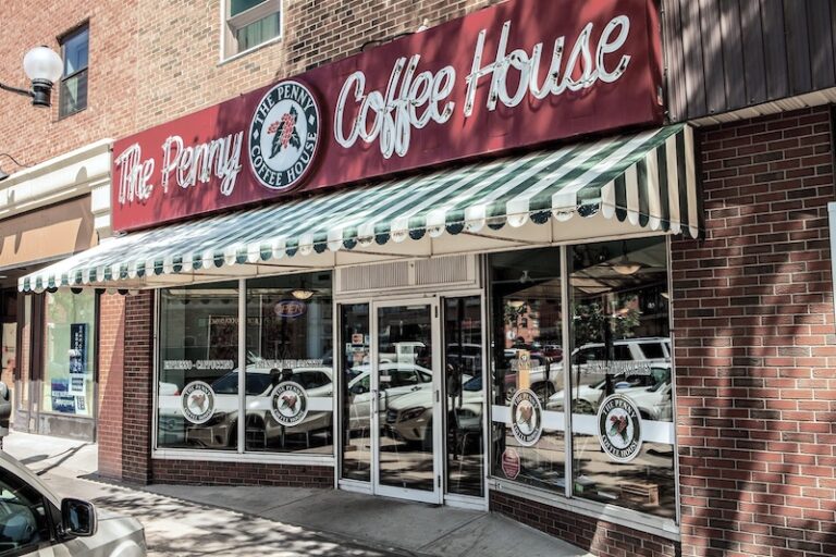 Street view of Penny Coffee House, one of Cupper's local wholesale customers