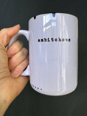 Purple Prairie Chick Mug with "ambitchous"