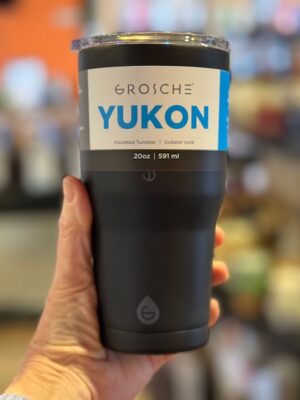 Grosche Yukon 20 ounce graphite black thermal tumbler