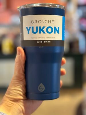 Grosche Yukon 20 ounce mountain blue thermal tumbler