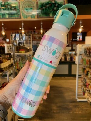 Swig Pretty in Plaid water bottle