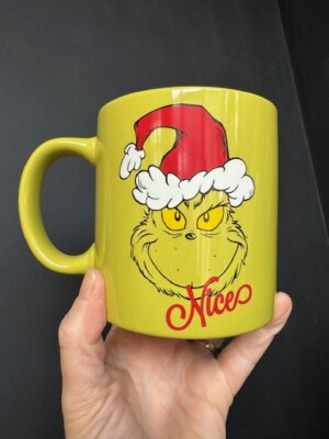 Dr. Seuss Grinch Coffee mug nice side