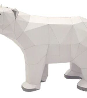 Poly Paper craft folded paper Polar bear
